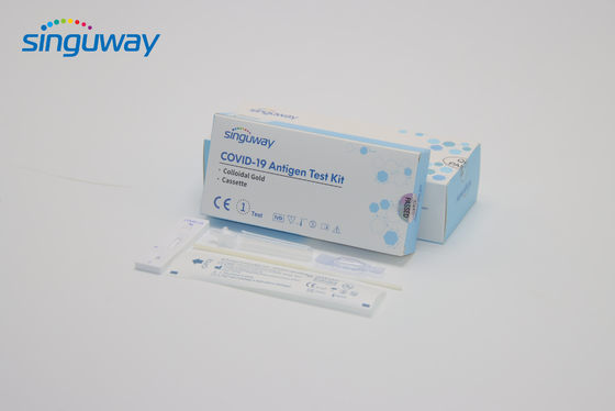 Eine Pförtner-Antigen-schnelle Test-Kassette Schritt-schnelles Selbsttest-Kit Colloidal Golds H