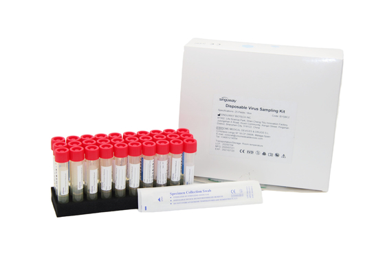 Gespritztes Exemplar-Sammlungs-Rohr Nylonder putzlappen-Stock-Wegwerfvirus-Probenahme-Ausrüstungs-VTM